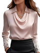 Dionne - Satin Long Sleeve Shirt