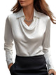 Dionne - Satin Long Sleeve Shirt