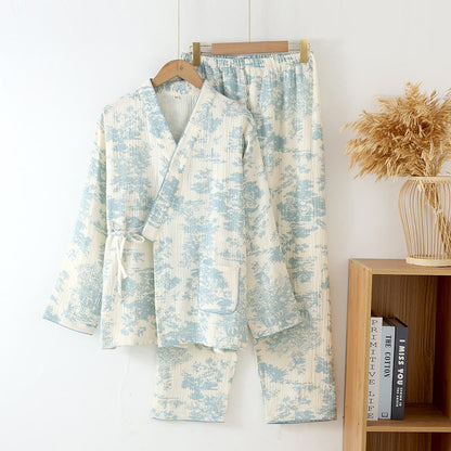 Rafellea – Cotton Gauze Kimono Pyjama Set