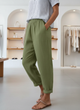 Sorayah – Pantalon en lin décontracté avec poches latérales