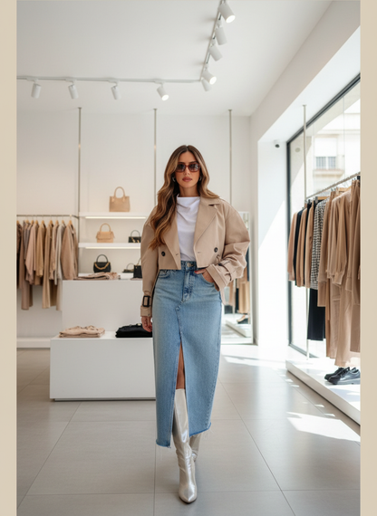 Irelia – Veste trench courte