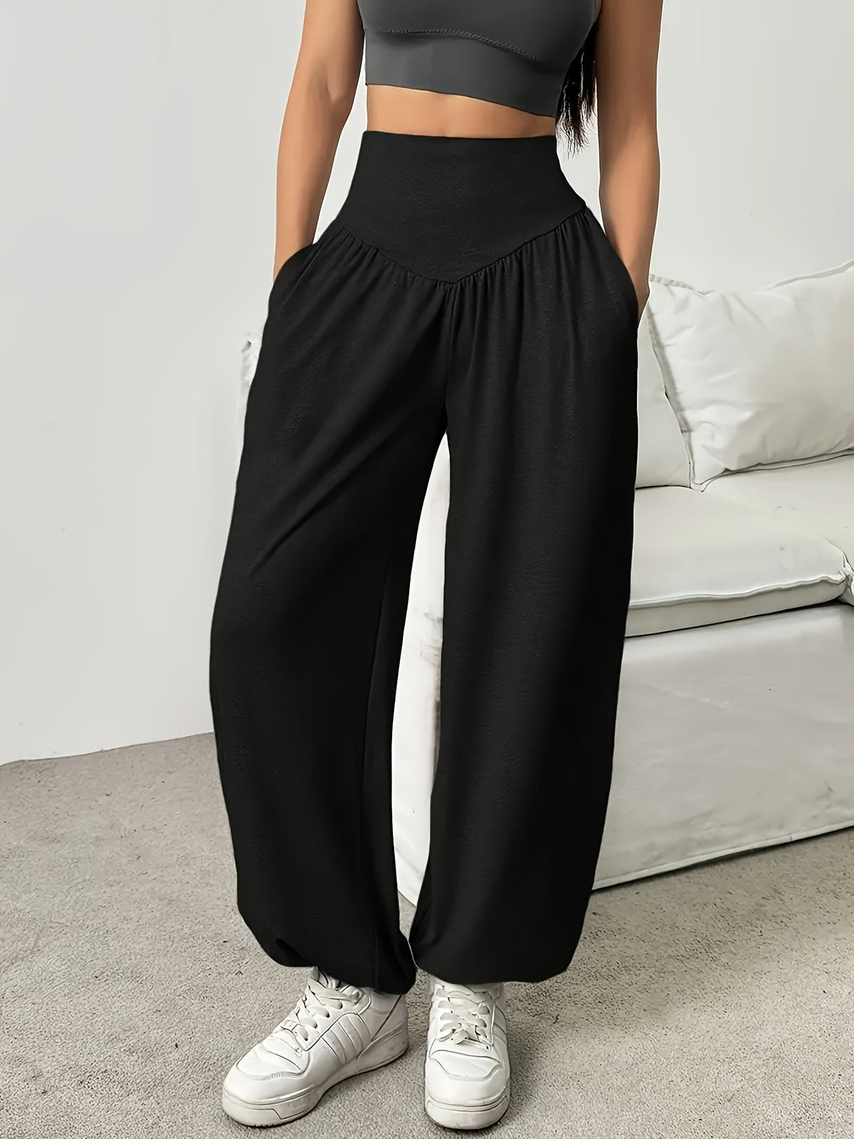 Women High Waisted Wide Leg Pants - Image 7