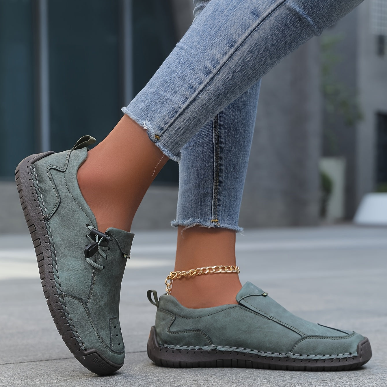 Nelvara - Zapatos cómodos, estables y fáciles de poner para uso diario