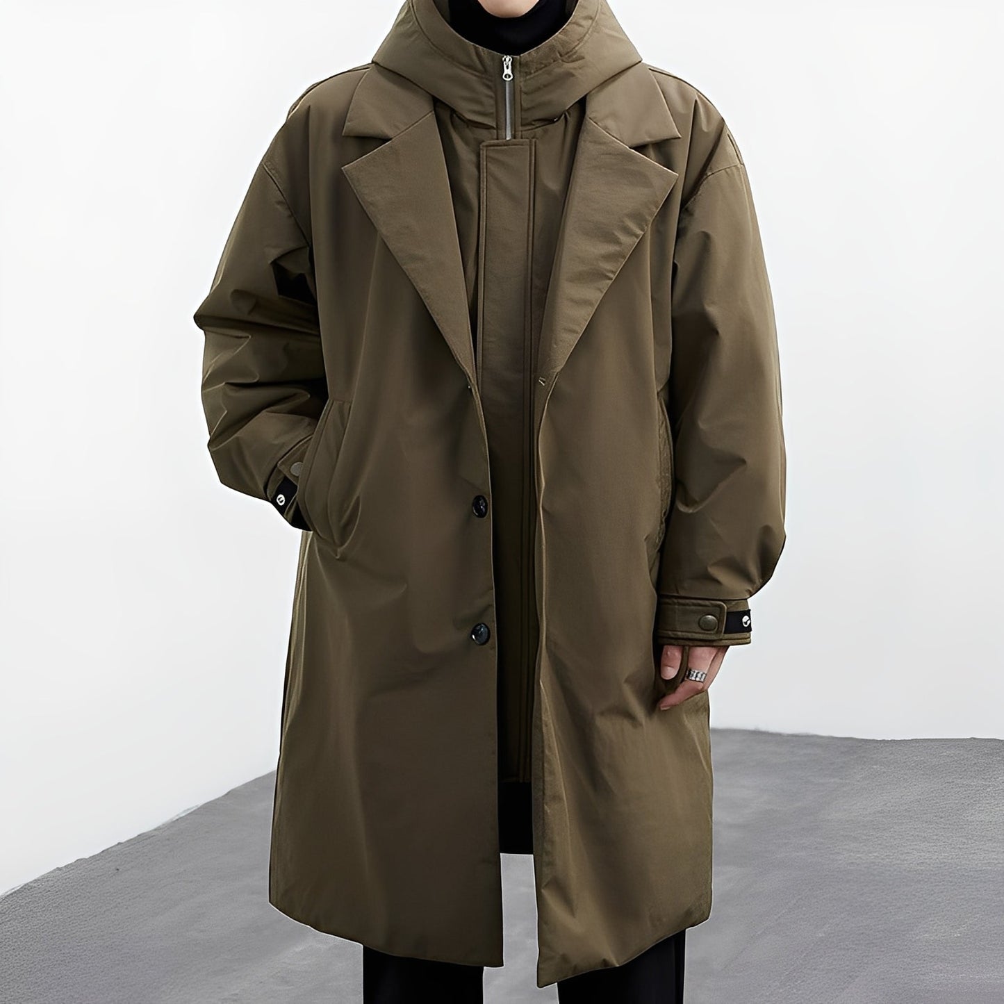 Jorvik – Long Versatile Men’s Hooded Trench Coat