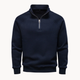 Matteo – Pull pour homme en mélange de coton à demi-fermeture éclair