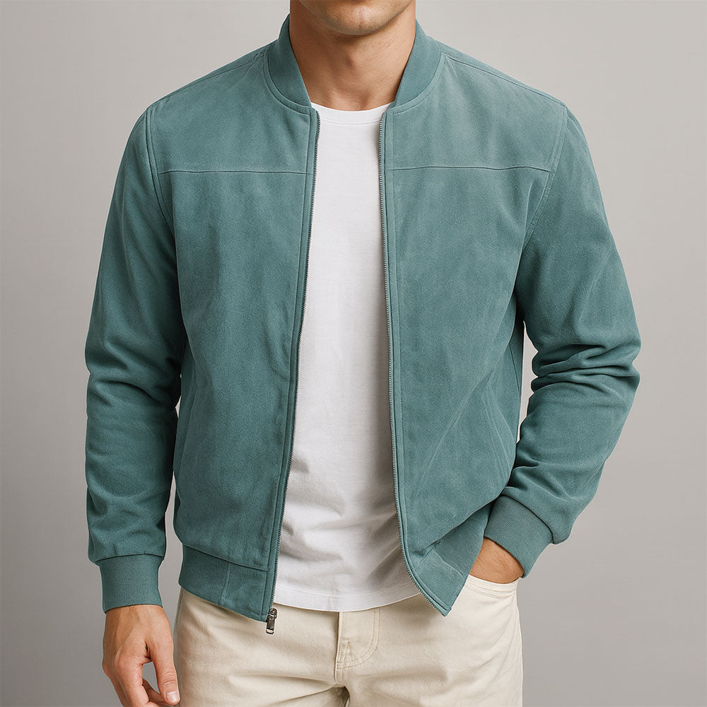 Vori - Veste en cuir suédé urbaine