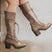 Lunessa – Women’s Lace Up Boots with Block Heel