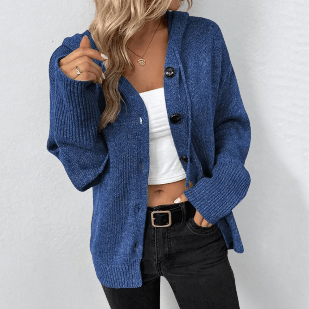 Brienne – Cárdigan de punto cálido informal para mujer