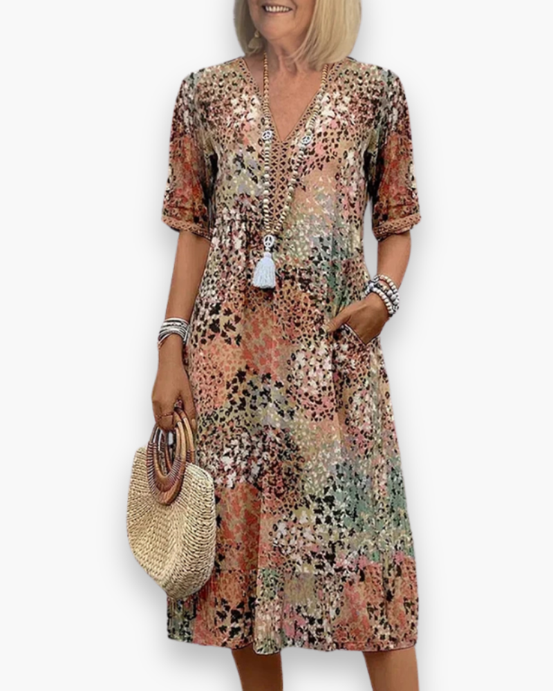 Elarique - Rochie midi florală