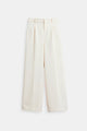Solynn - Elegant Wide Leg Pleated Ladies Trousers