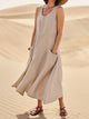 Chloen - Robe en coton à poche