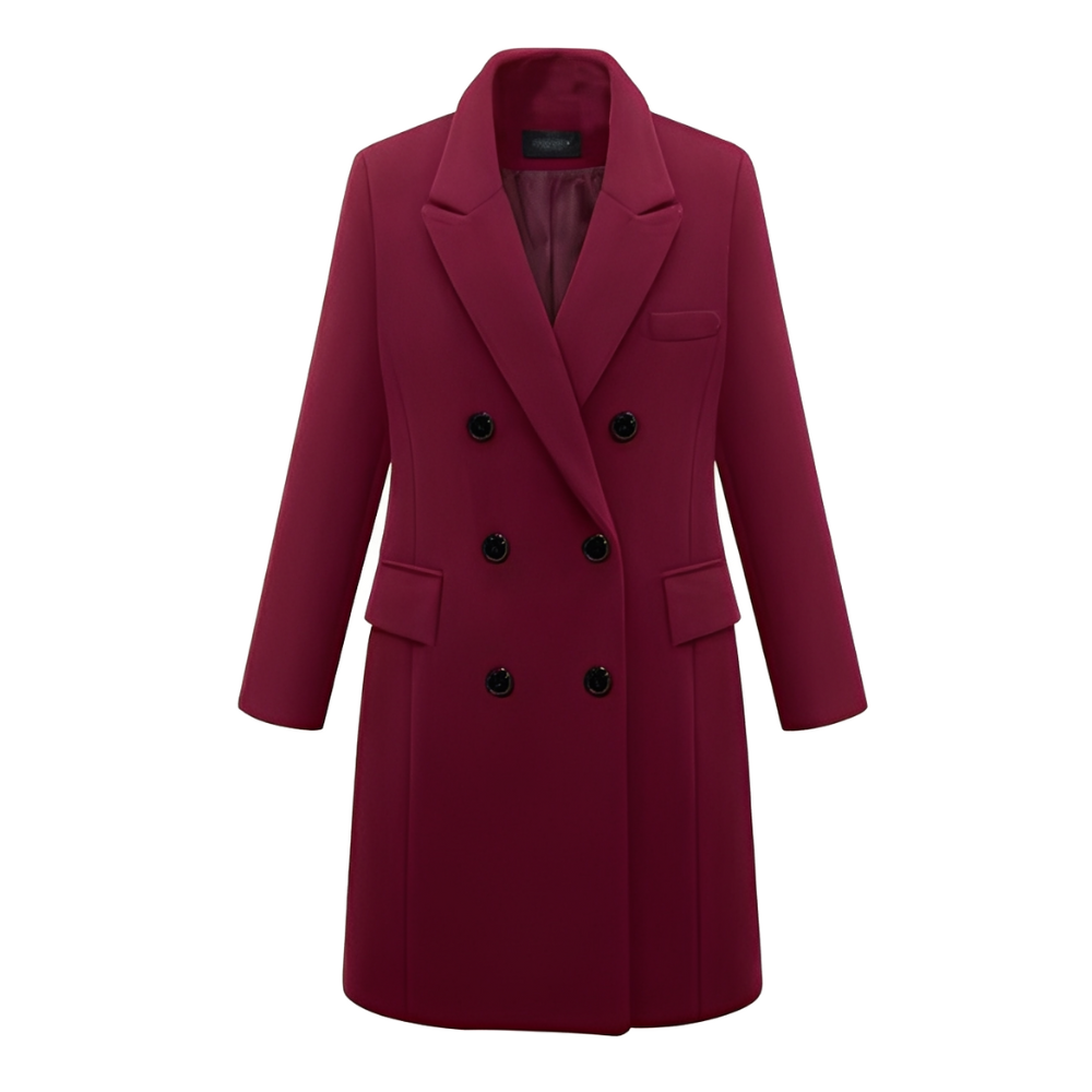 Carolyx – Abrigo largo elegante de lana para mujer