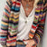 Clara – Women’s Colorful Striped Knit Cardigan