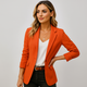 Women's Fitted Tailored Blazer Structured Long Sleeve - Image 3