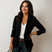 Women's Fitted Tailored Blazer Structured Long Sleeve - Image 9