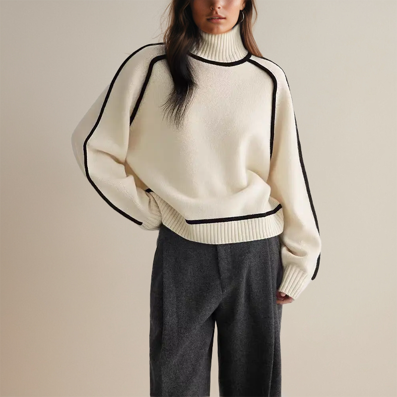 Elaris – Kvinders rullekravesweater