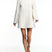 Women Boucle Long Sleeve Mini Dress
