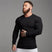 Elandro – T-shirt à manches longues pour homme avec coupe ajustée décontractée