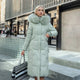 Kathrion – Women’s Long Quilted Down Coat with Collar