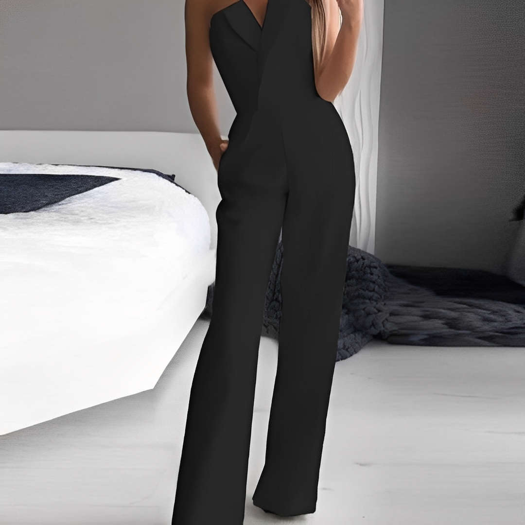 Women Strapless Wide Leg Jumpsuit Dressy Formal - Image 3
