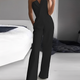 Women Strapless Wide Leg Jumpsuit Dressy Formal - Image 3