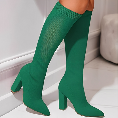 Marivane – Bottines élégantes pour femmes à aspect tricoté