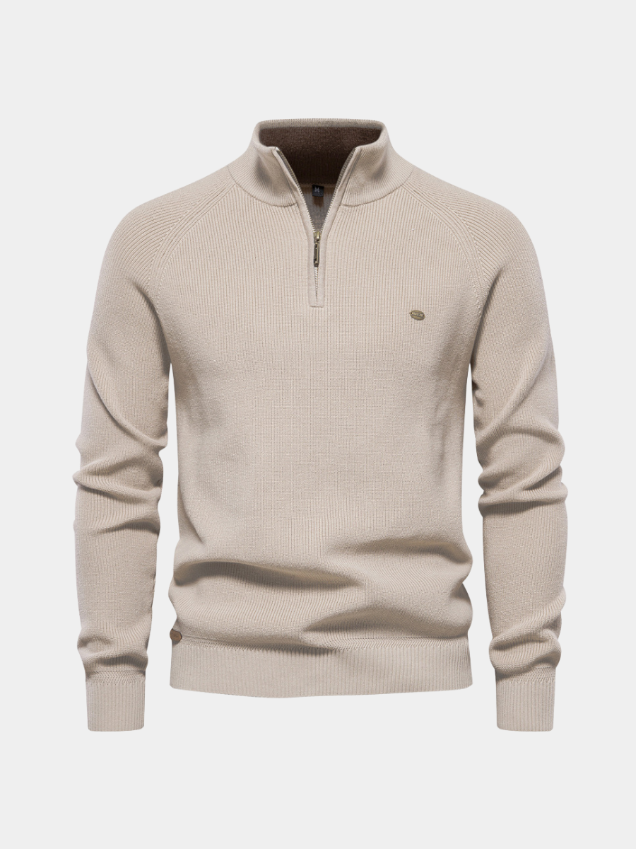Veylor – Pull demi-fermeture éclair de luxe pour homme