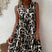 Sylira - Elegant V-Neck Printed Dress for Women