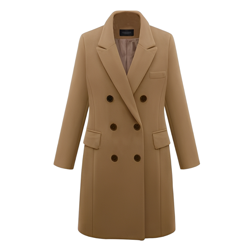 Carolyx – Abrigo largo elegante de lana para mujer