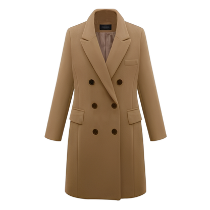 Carolyx – Abrigo largo elegante de lana para mujer