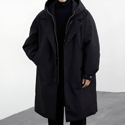 Jorvik – Long Versatile Men’s Hooded Trench Coat