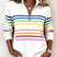 Calyra - Womens Striped Sweatshirt
