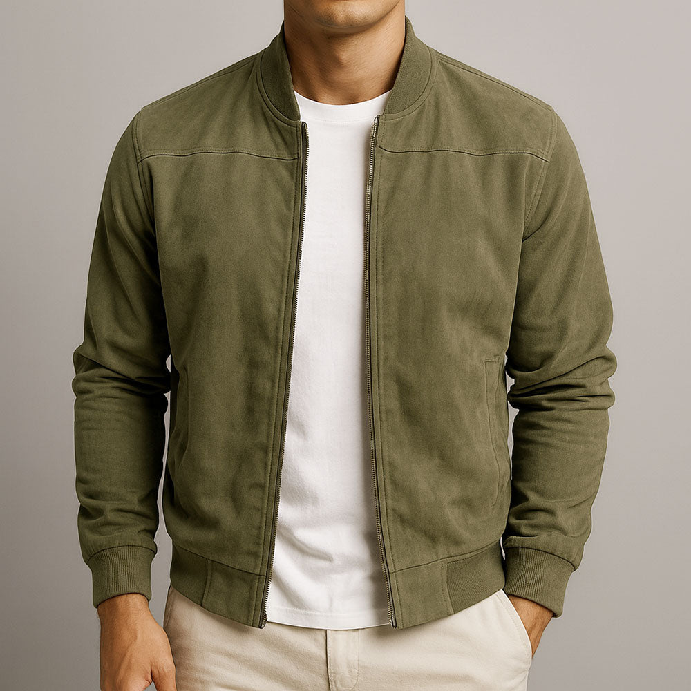 Vori - Veste en cuir suédé urbaine