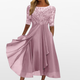 Women Lace Midi Dress Cocktail Formal - Image 2