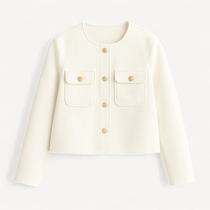 Karen – Women Short Jacket With Gold Buttons