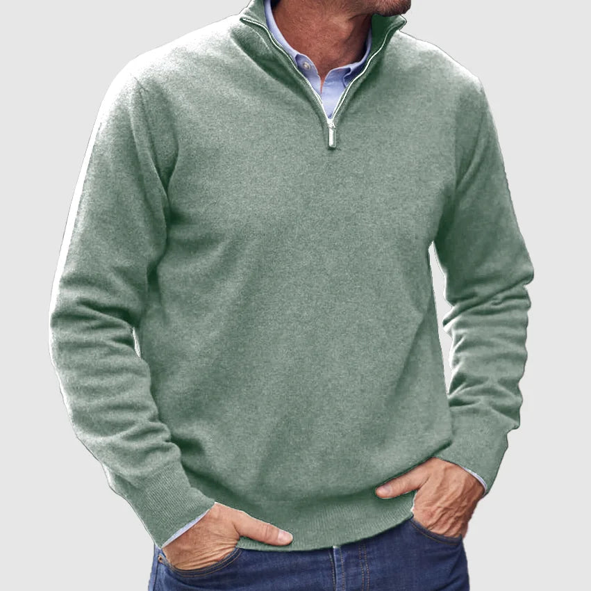 Corvane – Men’s Quarter Zip Casual Sweater