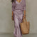 Delmiora - Satin Midi Dress And Sweater Set