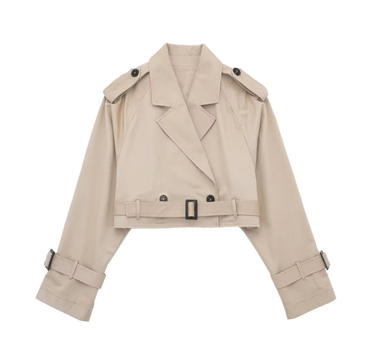 Irelia – Cropped Trenchcoat Jacket