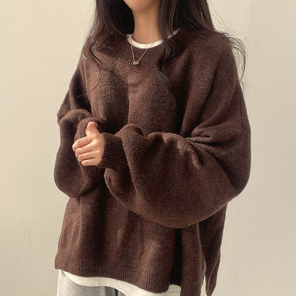 Maevin – Women’s Oversized Sweater with Puff Sleeves