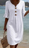 Contrina - Cotton Linen Summer Dress