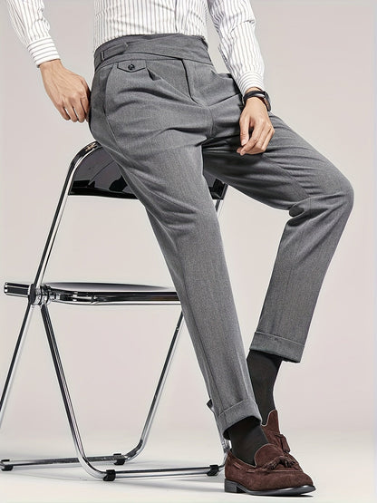 Mens Pleated Dress Pants - Image 8