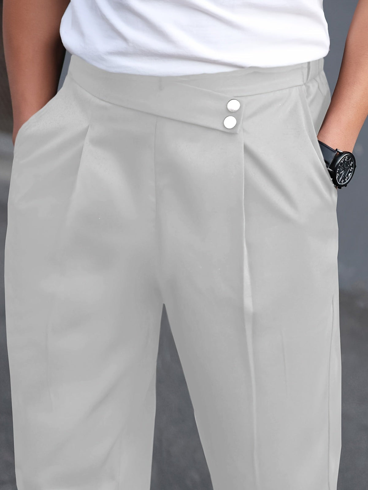 Men's Pleated Dress Pants - Image 13
