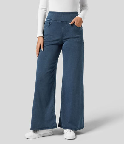 Virellie – Bukser med vide ben i denim til kvinder