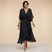 Cenira - Elegant Midi Dress With V Neck