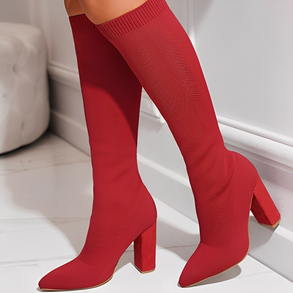Marivane – Bottines élégantes pour femmes à aspect tricoté
