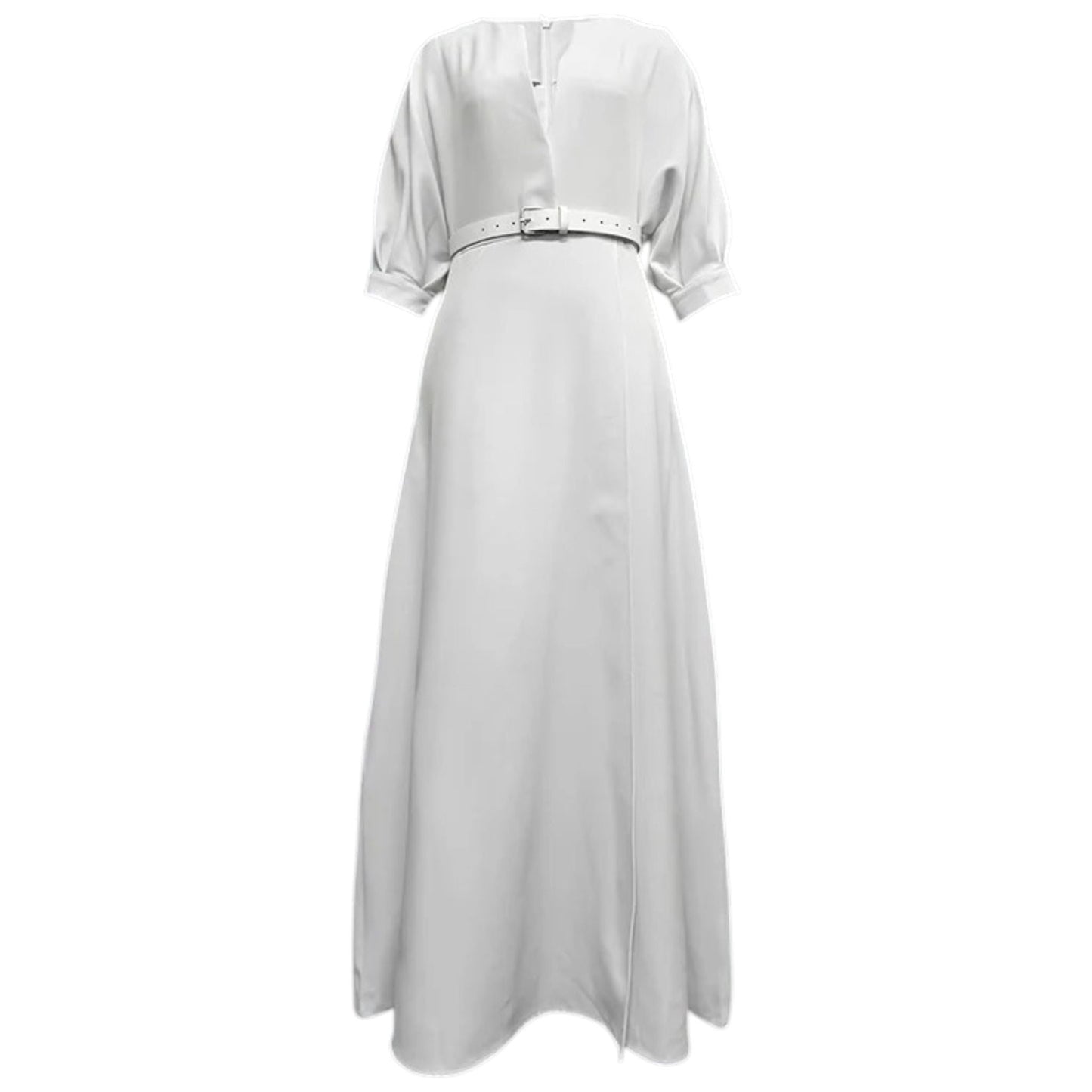 Women Short Sleeve A-Line Maxi Dress - Image 4