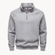 Matteo – Pull pour homme en mélange de coton à demi-fermeture éclair