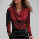 Teresa – Satin Draped Blouse