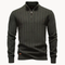 Rowan – Pull pour homme en coton à fermeture éclair courte