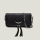 Valerune - Geantă crossbody cu emblemă aripă în formă de cruce